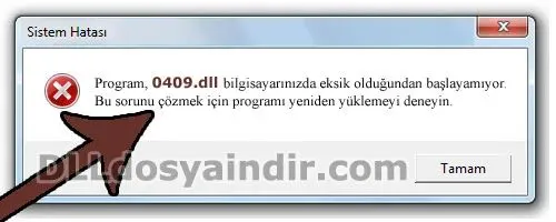 0409.dll hatası