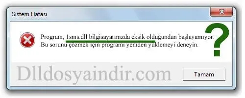 1sms.dll hatası