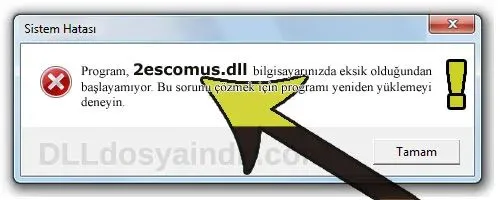 2escomus.dll hatası