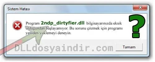 2ndp_dirtyfier.dll hatası