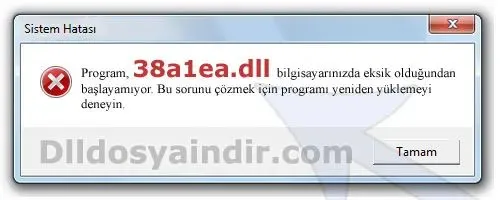 38a1ea.dll hatası