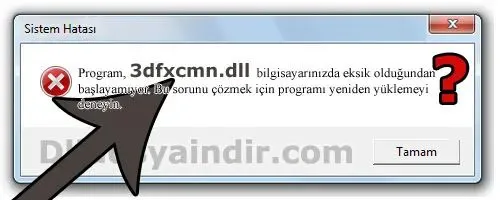 3dfxcmn.dll hatası