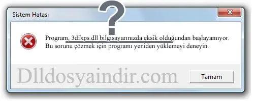 3dfxps.dll hatası