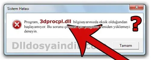 3dprocpl.dll hatası