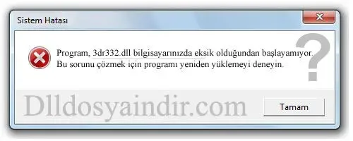 3dr332.dll hatası
