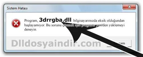 3drrgba.dll hatası