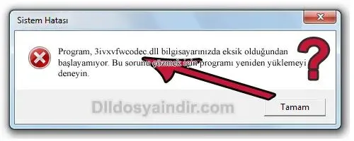 3ivxvfwcodec.dll hatası