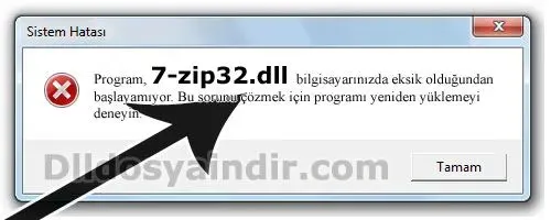 7-zip32.dll hatası