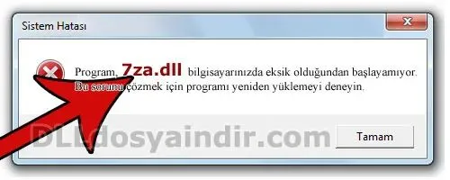 7za.dll hatası