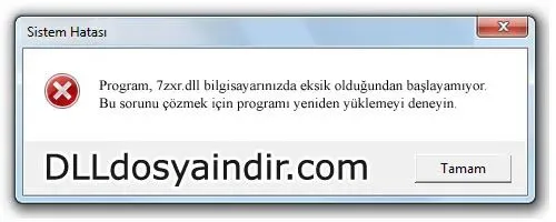 7zxr.dll hatası
