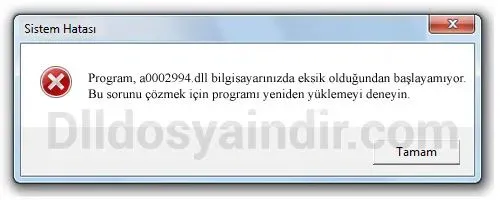 a0002994.dll hatası