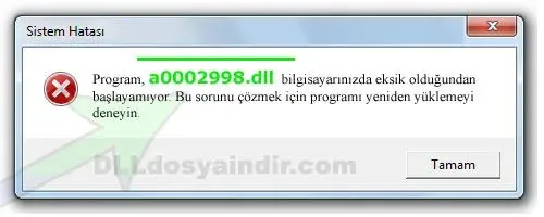 a0002998.dll hatası