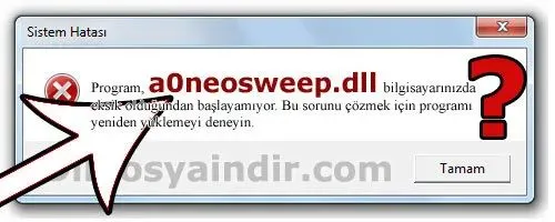 a0neosweep.dll hatası