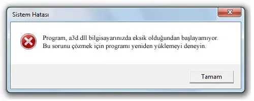 a3d.dll hatası