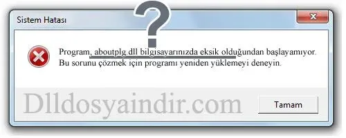 aboutplg.dll hatası