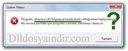 absyncsv.dll hatası
