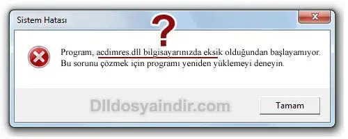 acdimres.dll hatası
