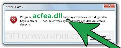 acfea.dll hatası
