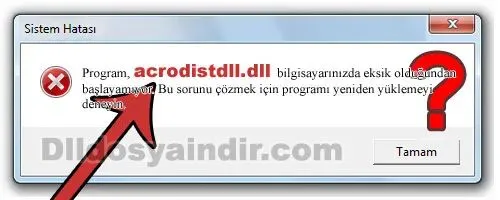 acrodistdll.dll hatası