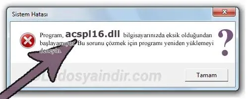 acspl16.dll hatası