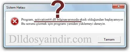 activation64.dll hatası