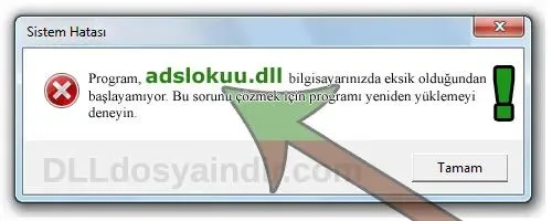 adslokuu.dll hatası