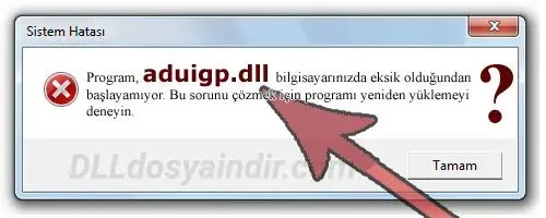 aduigp.dll hatası