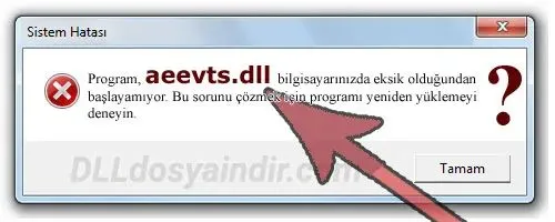 aeevts.dll hatası