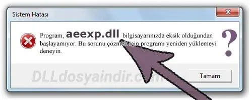 aeexp.dll hatası