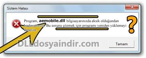 aemobile.dll hatası