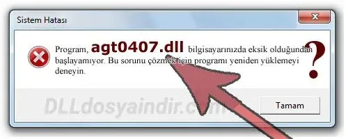 agt0407.dll hatası