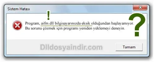 aifm.dll hatası