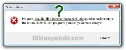 alaudio.dll Hata Görüntüsü