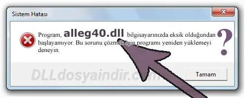 alleg40.dll hatası