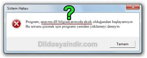 anavres.dll hatası