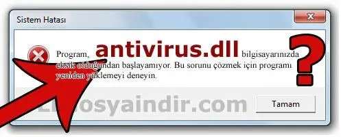 antivirus.dll hatası
