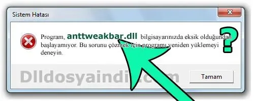 anttweakbar.dll hatası