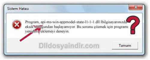 api-ms-win-appmodel-state-l1-1-1.dll hatası