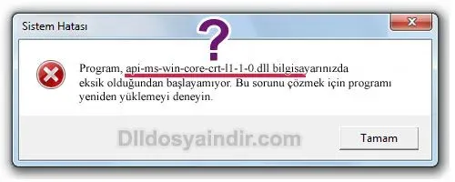api-ms-win-core-crt-l1-1-0.dll hatası