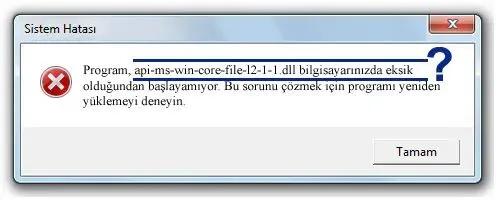 api-ms-win-core-file-l2-1-1.dll hatası