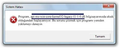 api-ms-win-core-kernel32-legacy-l1-1-0.dll hatası
