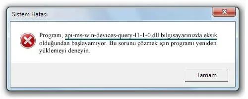 api-ms-win-devices-query-l1-1-0.dll hatası