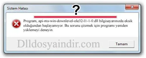 api-ms-win-downlevel-ole32-l1-1-0.dll hatası