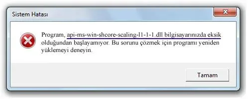 api-ms-win-shcore-scaling-l1-1-1.dll hatası