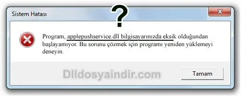applepushservice.dll hatası