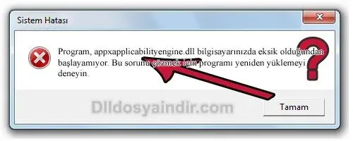 appxapplicabilityengine.dll hatası