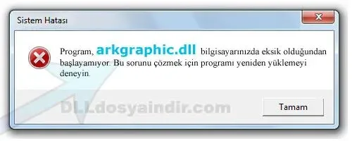 arkgraphic.dll hatası