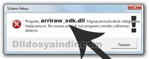 arriraw_sdk.dll hatası