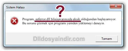asferror.dll hatası