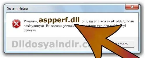 aspperf.dll hatası